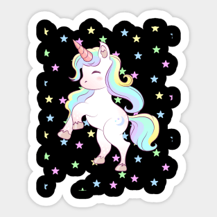 Unicorn Sparkle Star Sticker